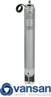 Vansan Water Filled Submersible Motor Stainless Steel Top & Bottom (200mm) - 45KW 400V image 1